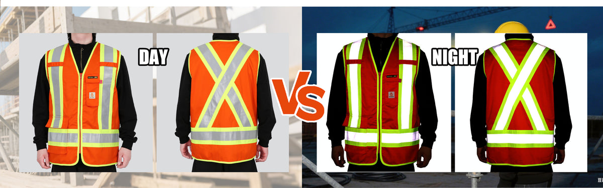 7.5OZ 4”Tape Hi Vis FR Zipper Vest-3402HV