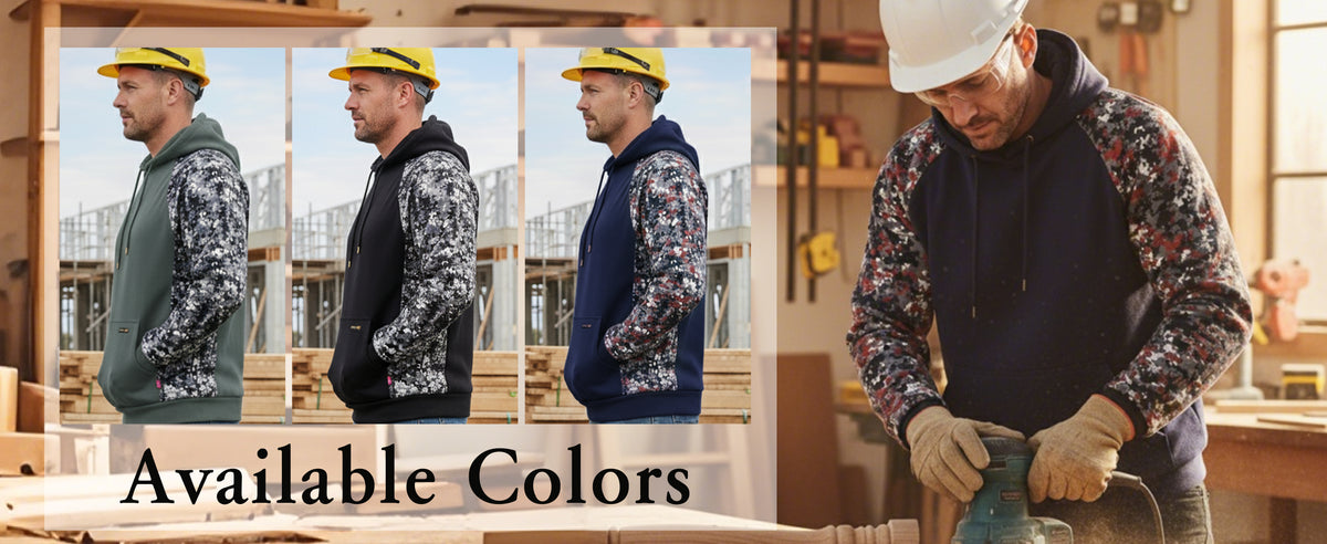 12OZ Heavyweight Cotton Fleece FR Hooded Sweatshirts-9431C