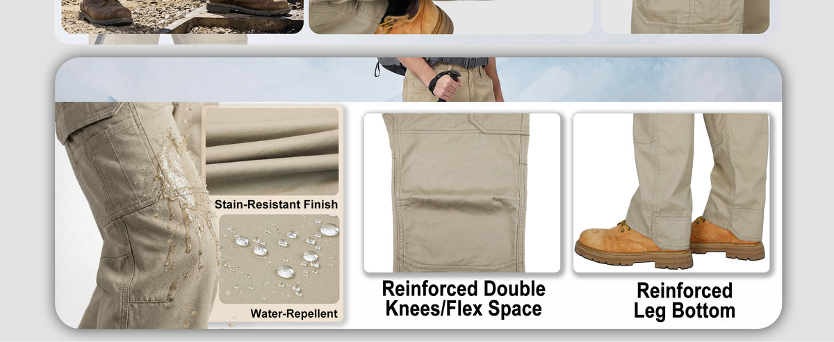 7OZ 12 Multi-Pockets 100% C Dura Comfort Work Cargo Pants (NON-FR)- 031D
