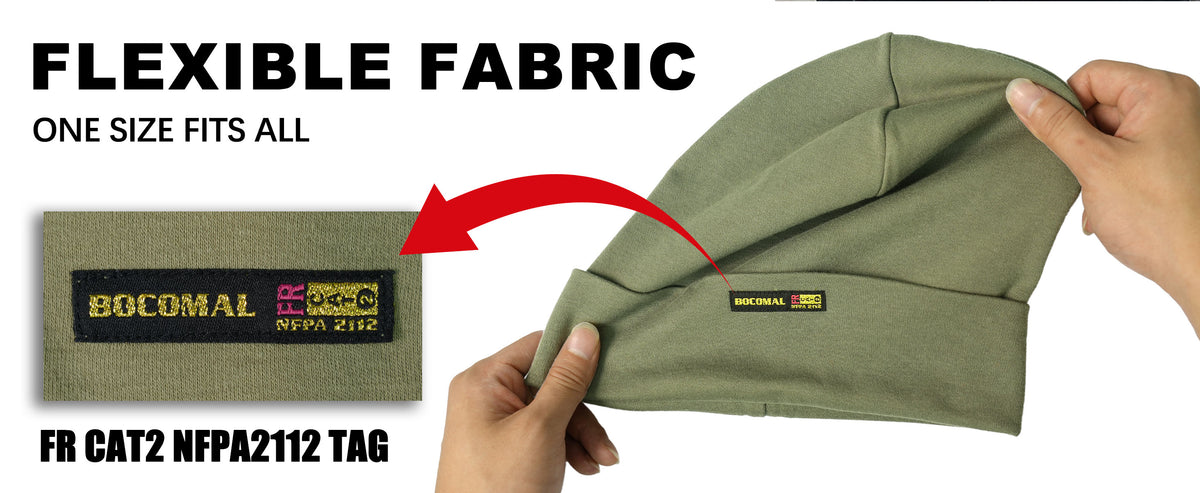 7OZ Cotton FR Head Covering Welding Hat-9803