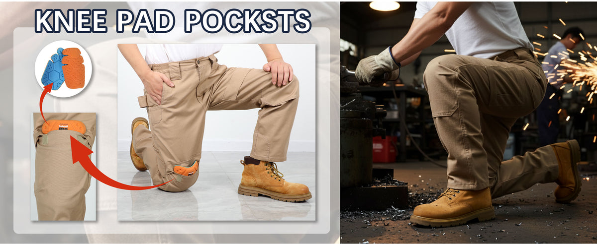 8.5OZ Midweight Relaxed Fit Stretch Canvas Cargo Pants-8632
