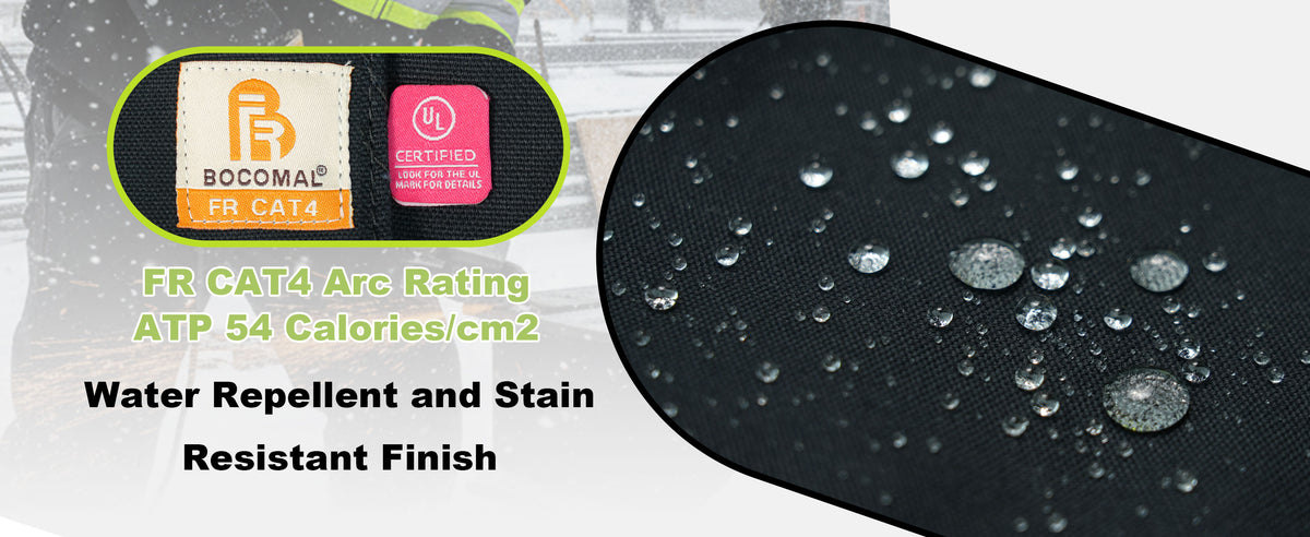 Insulated Hi Vis FR Heavyweight Water Repellent Stain Resistant Jacket -3004HV