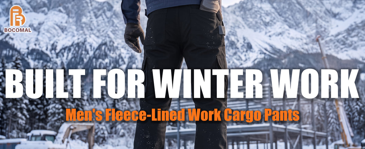 Men’s FR Heavyweight Fleece Lined, Relax Fit Double Front Knee Utility Cargo Pants- 5901F -1801F