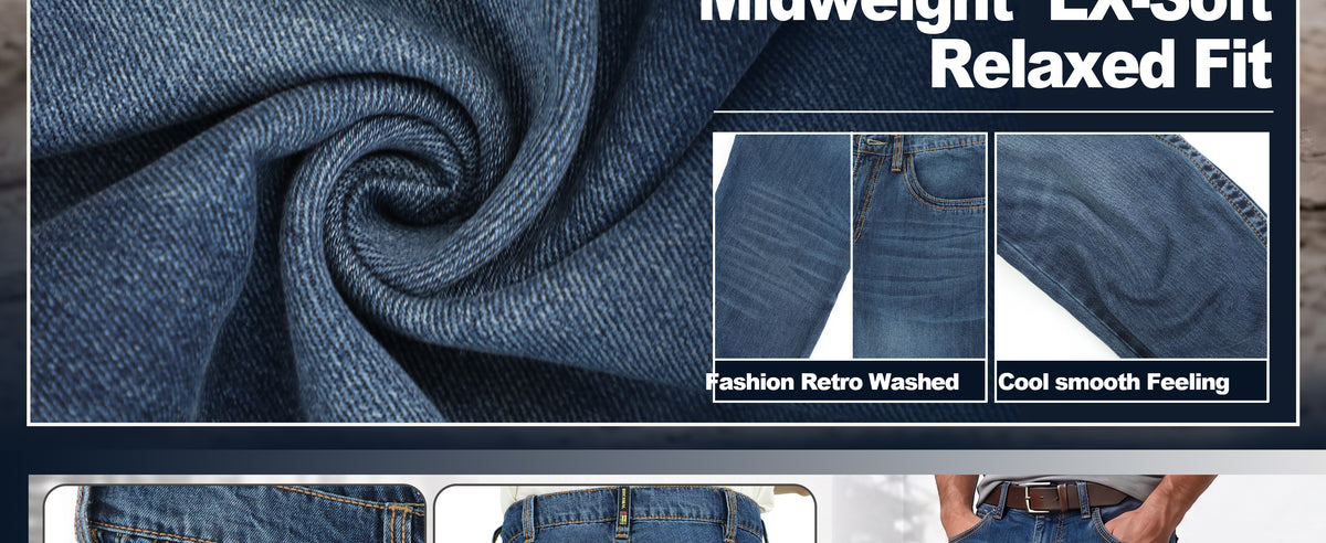 10.5 OZ Midweight EX SOFT Relaxed Fit FR Jeans - 8306-NEW