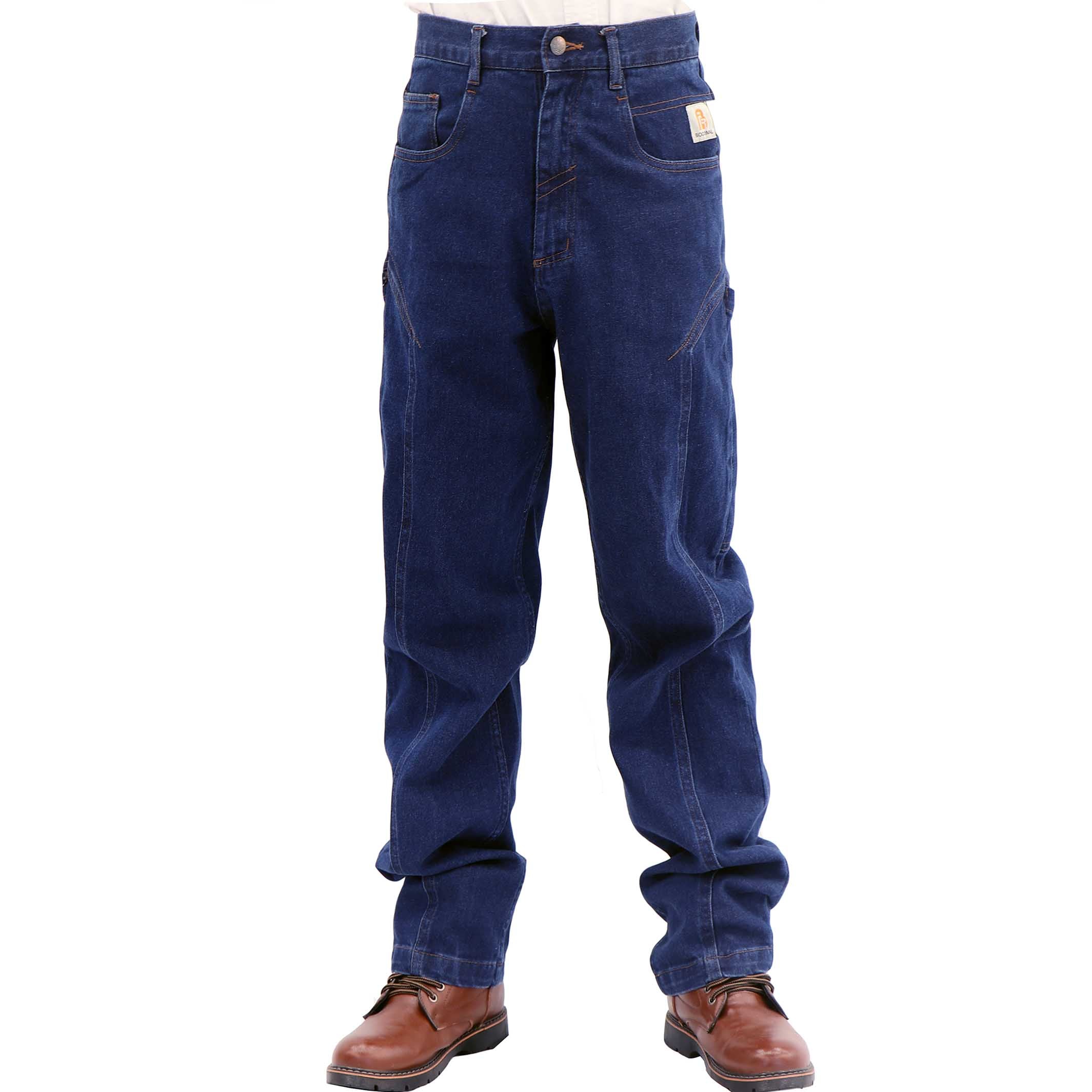 【美品】Oblada 23SS Officers Denim Pants 24 11 oz Blue Denim FR Welding Jeans for Men | Bocomal